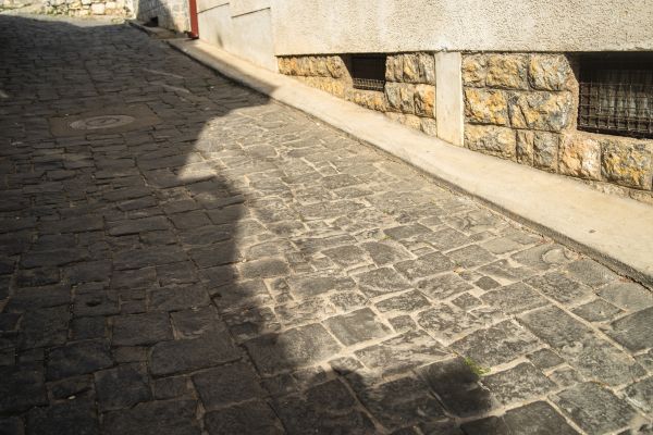 Stone Sidewalk Repair in Valparaiso